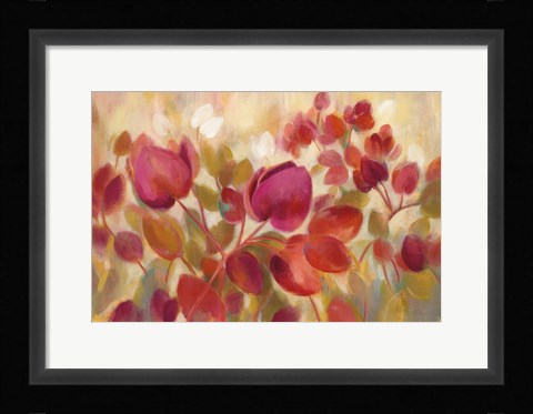 Framed Magenta Tropical Print