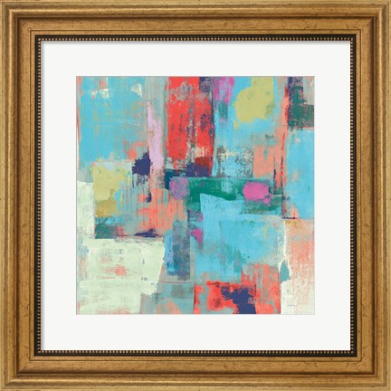 Framed Bright Reflections Crop Print