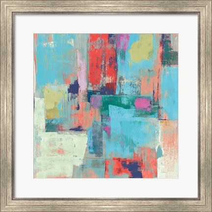 Framed Bright Reflections Crop Print
