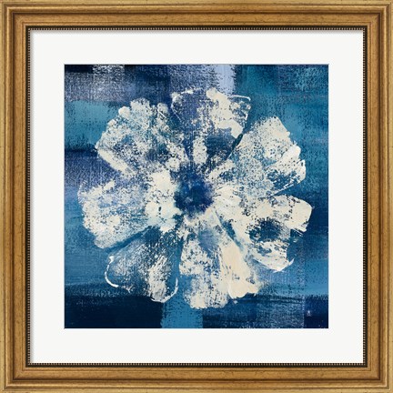 Framed Ocean Bloom I Print