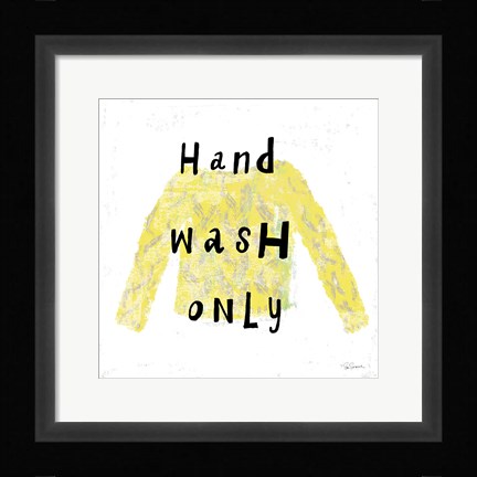 Framed Laundry Rules IV Print