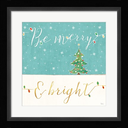 Framed Underlined Christmas II Print