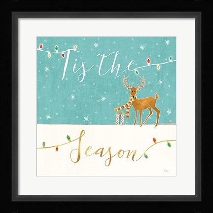 Framed Underlined Christmas III Print