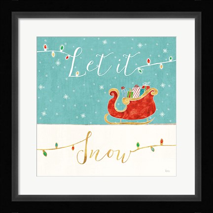 Framed Underlined Christmas IV Print