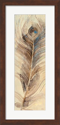 Framed Feather Study Single Feather Print