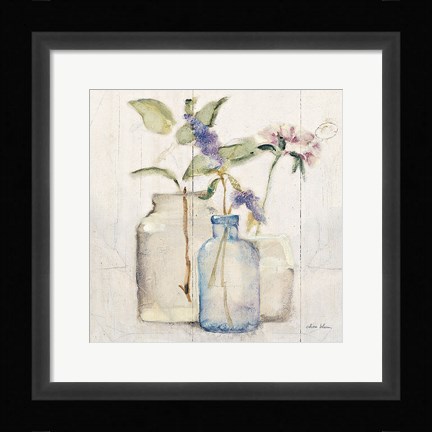 Framed Blossoms on Birch I Print