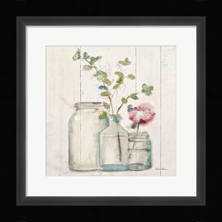 Framed Blossoms on Birch IV Print