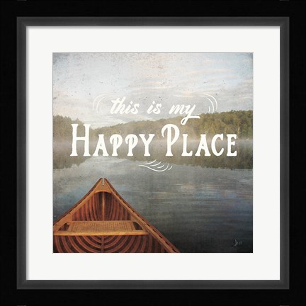 Framed Calm Waters I no Triangles Print
