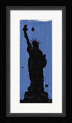 Framed New York City Life Statue of Liberty Print