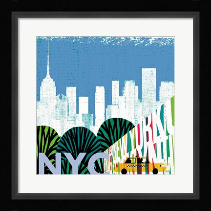 Framed New York City Life NYC Print