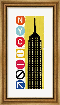 Framed New York City Life Empire Print