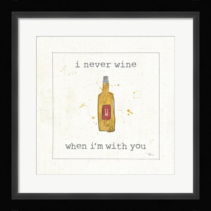 Framed Flavor Notes IV Print