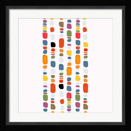 Framed Pebble I Print