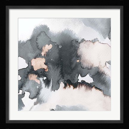 Framed Black Peach Print