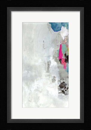 Framed Touch of Blue I Print