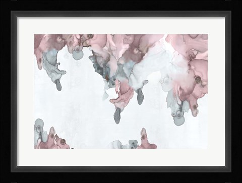 Framed Bubblegum Pink I Print
