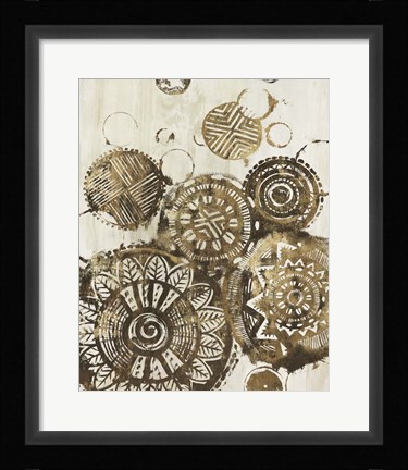 Framed African Circles Print