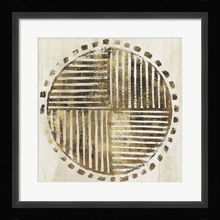 Framed African Lines I Print