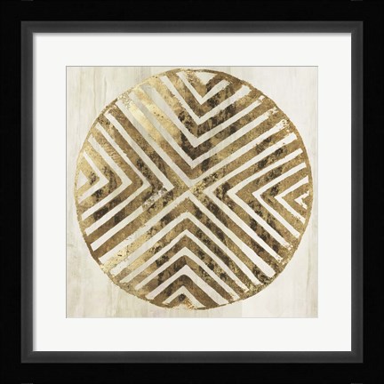 Framed African Lines II Print