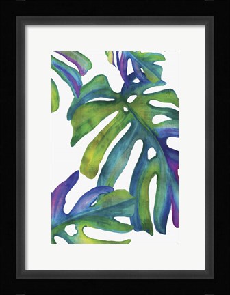 Framed Colorful Leaves IV Print