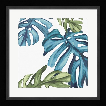 Framed Palm Leaves I Print