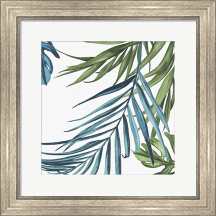 Framed Palm Leaves III Print