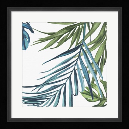 Framed Palm Leaves III Print