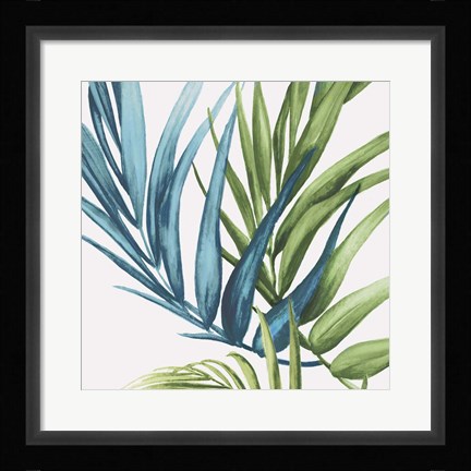 Framed Palm Leaves IV Print