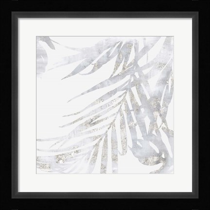 Framed Faded Leaves II Print