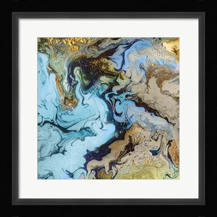Framed Marble I Print