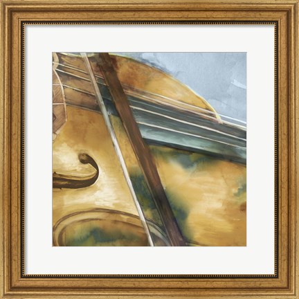 Framed Musical Violin Print
