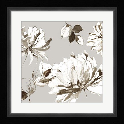 Framed Botanical Gray II Print