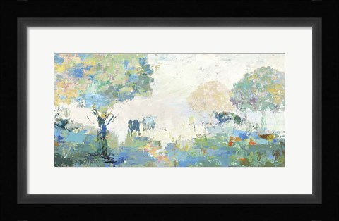 Framed Textural Landscape Print