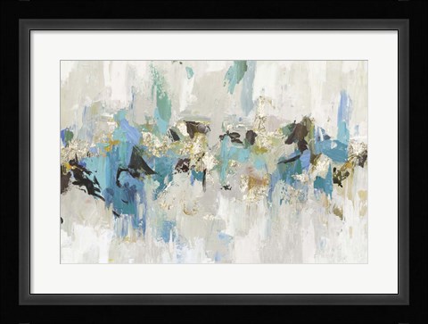 Framed Blue Silver III Print
