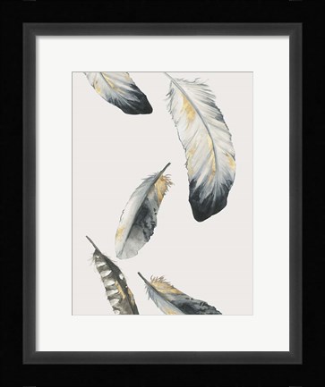 Framed Touch of Gold I Print