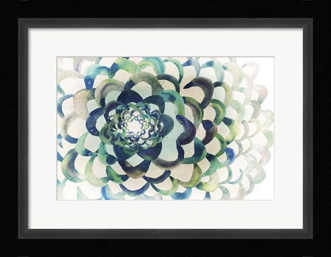 Framed Floral Pattern Print