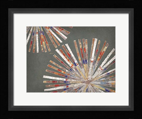 Framed Dandelion Warm I Print