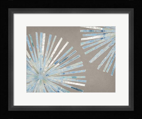 Framed Dandelion Blue II Print