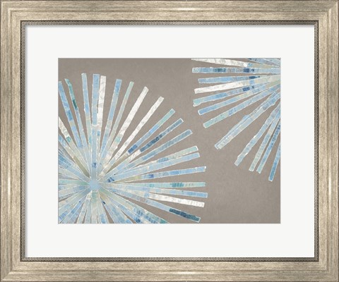 Framed Dandelion Blue II Print