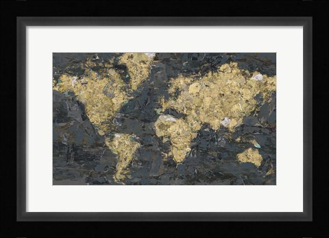 Framed World Map Print