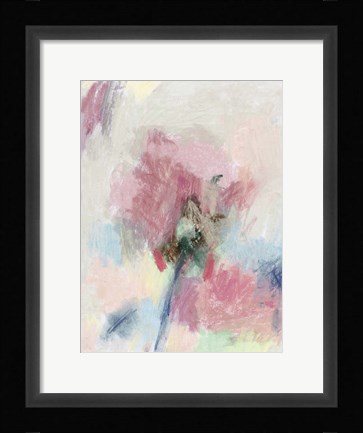 Framed Pastel Floral II Print