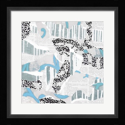 Framed Ripped Collage Print