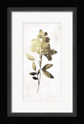 Framed Gold Botanical I Print