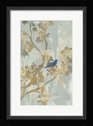 Framed Blue Bird Print