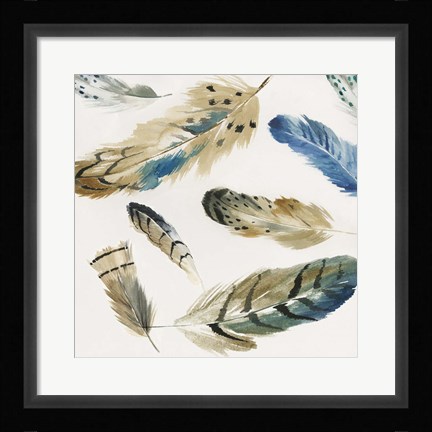 Framed La Plume I Print