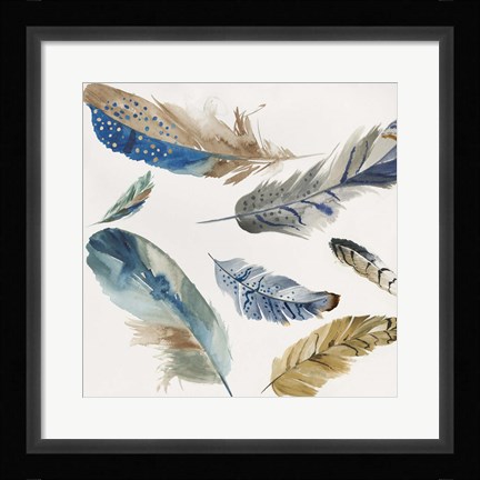 Framed La Plume II Print