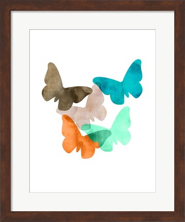 Framed Mod Butterflies Print