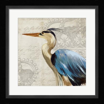 Framed Heron II Print
