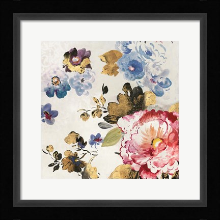 Framed French Flower II Print