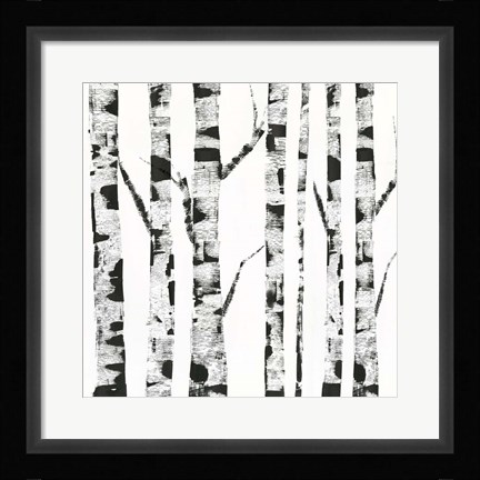 Framed White Birch Print